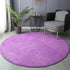 Round Coral Velvet Carpet for Living Room Coffee Table Floor Rug Short Plush Foot Mat for Children's Play
